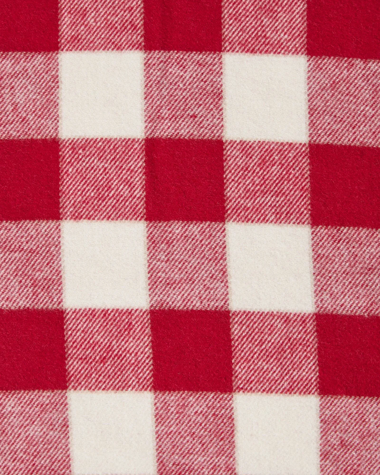 Checked Cotton Flannel putetrekk 50x60 cm, Red-light beige Lexington