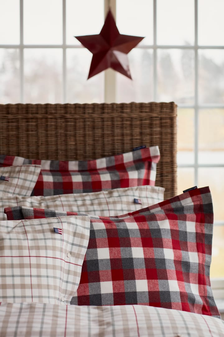 Checked Flanell putevar 50 x 60 cm, Red-dark grey Lexington