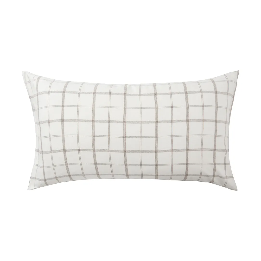 Checked Flanell putevar 50 x 90 cm, White-brown Lexington