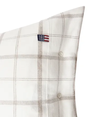 Checked Flanell putevar 50 x 90 cm - White-brown - Lexington