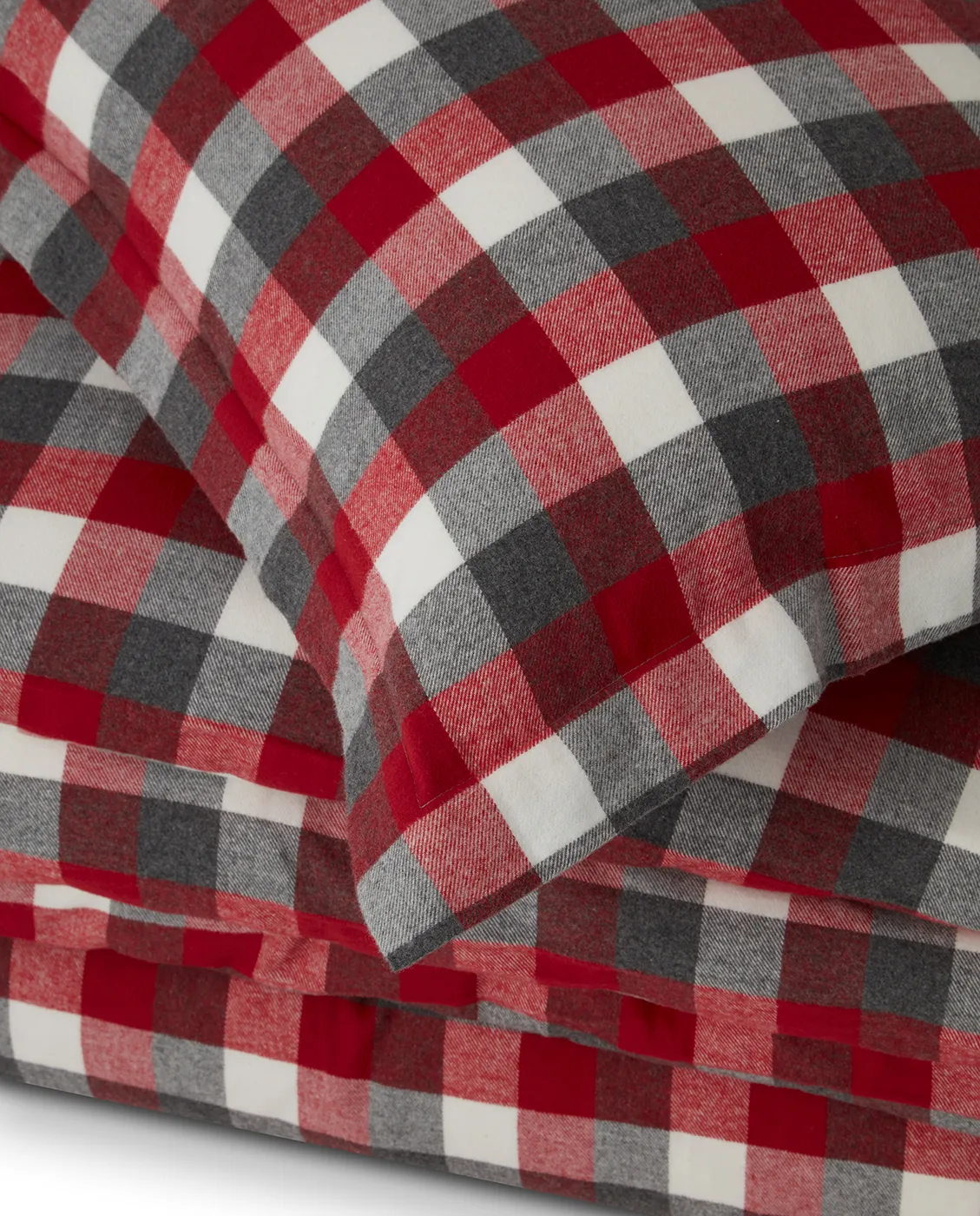 Checked Flanell sengesett, 2 x 50 x 60 cm, 220 x 220 cm Lexington