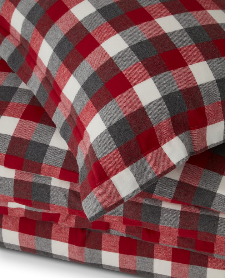 Checked Flanell sengesett - 2 x 50 x 60 cm, 220 x 220 cm - Lexington