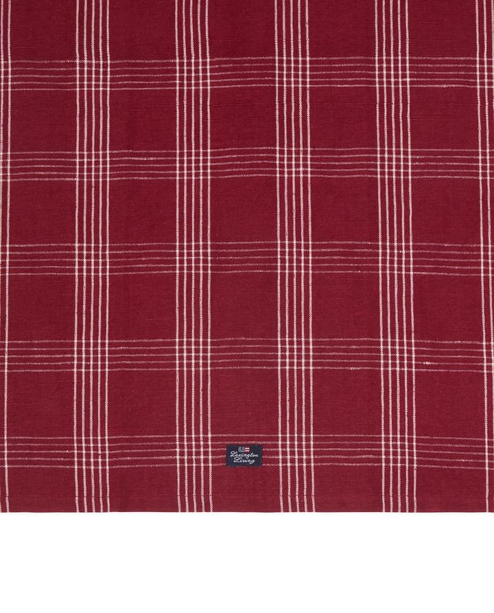 Checked lin/bomull kjøkkenhåndkle 50x70 cm, Red-white Lexington