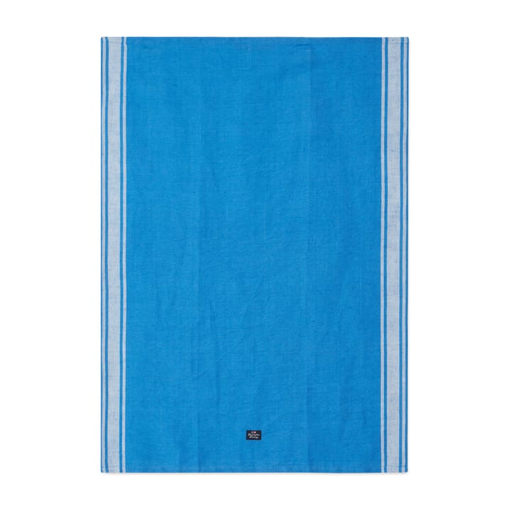 Checked Linen Cotton kjøkkenhåndkle 50 x 70 cm - Blå-hvit - Lexington