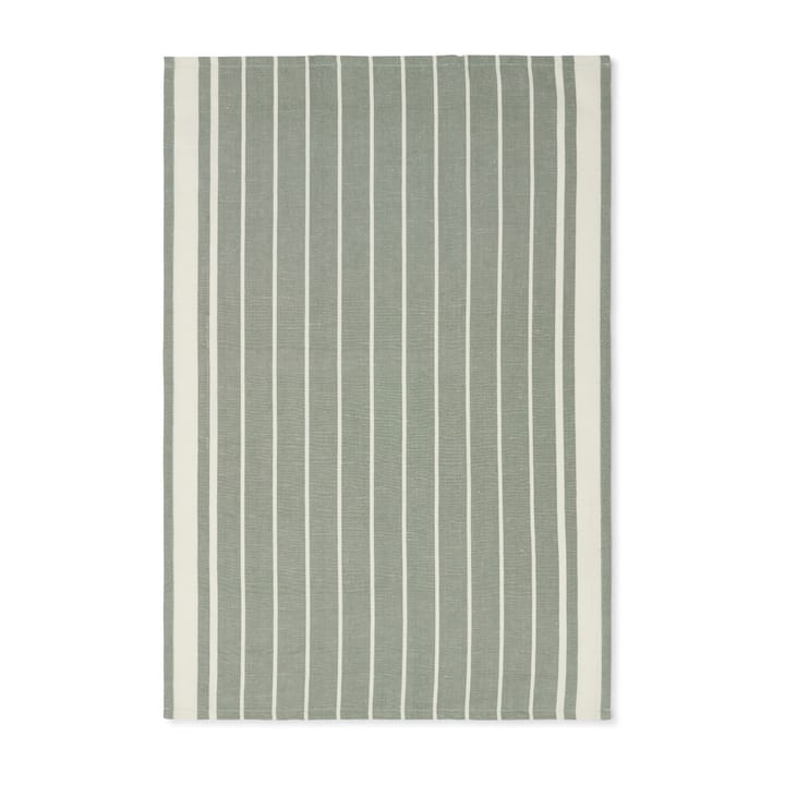 Checked Linen Cotton kjøkkenhåndkle 50 x 70 cm  - Green-white - Lexington