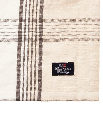 Checked Linen/Cotton stoffserviett 50x50 cm - Beige - Lexington