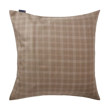 Checked Pin Point Oxford putetrekk 65x65 cm - Brown - Lexington