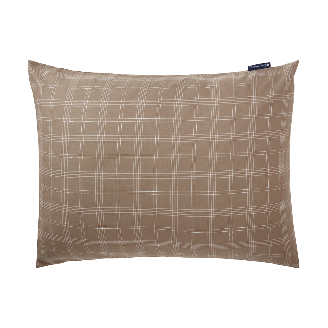Bilde av Lexington Checked Pinpoint Oxford putetrekk 50 Brown