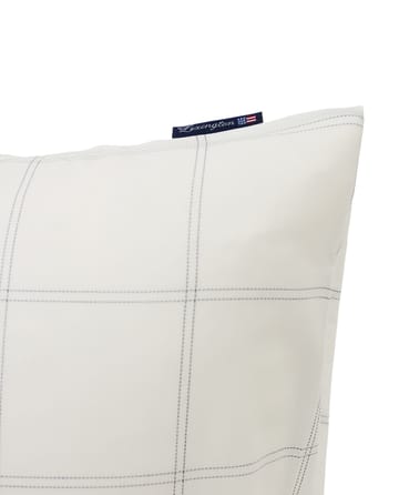 Checked putevar bomull-lyocell 50 x 90 cm - Off white-dark blue - Lexington