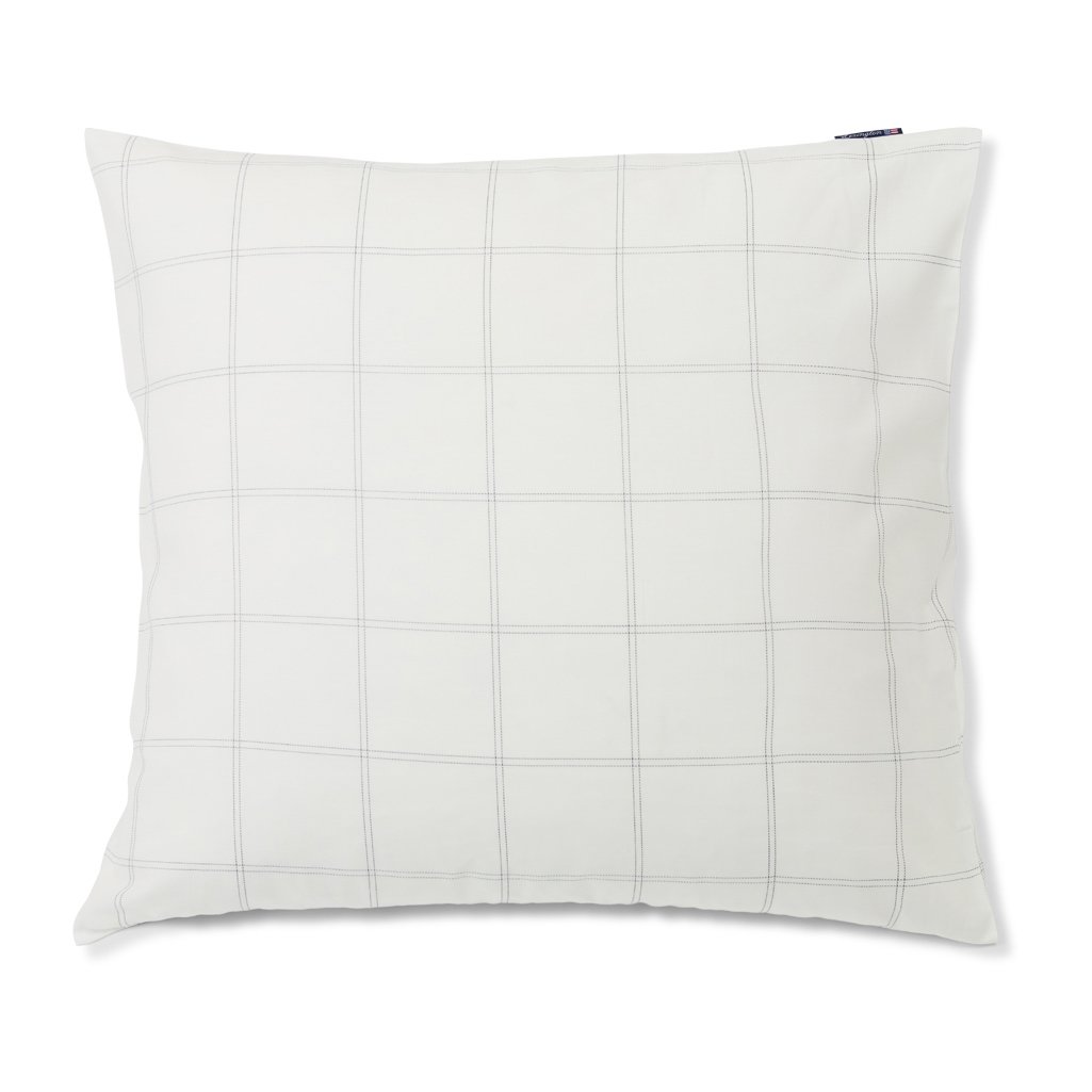 Bilde av Lexington Checked putevar bomull-lyocell 65 x 65 cm Off white-dark blue