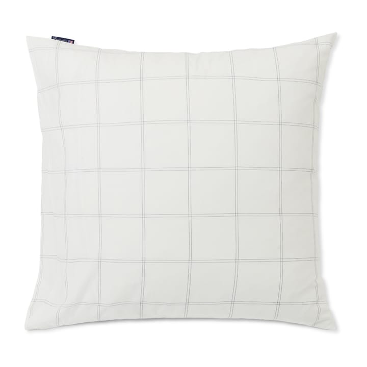 Checked putevar bomull-lyocell 65 x 65 cm - Off white-dark blue - Lexington