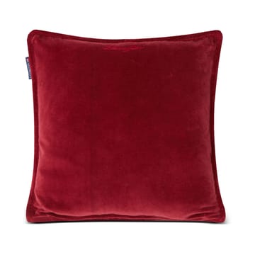 Checked quiltad lin/bomull putetrekk 50x50 cm - Green-red-beige - Lexington