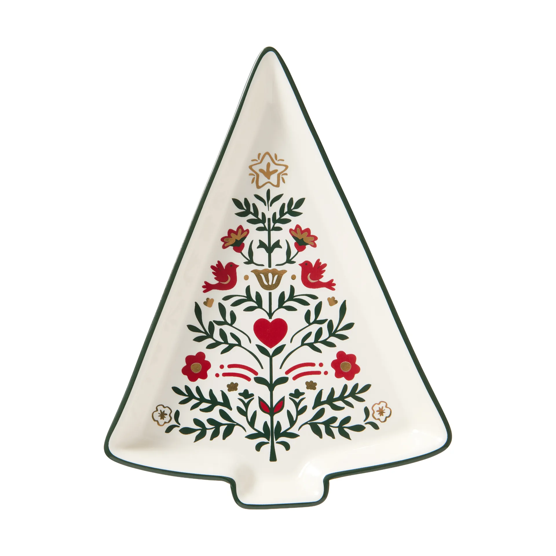 Christmas Tree serveringsfat, Multi, 15,2x11x1,6 cm Lexington