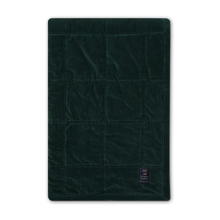 Cotton Velvet quiltet sengeteppe 160 x 240 cm - Green - Lexington