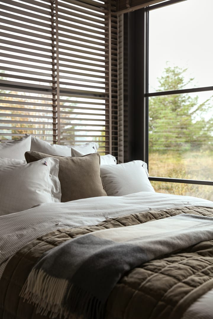 Cotton Velvet quiltet sengeteppe 160 x 240 cm, Walnut Lexington