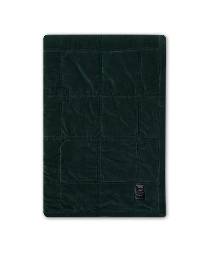 Cotton Velvet quiltet sengeteppe 240 x 260 cm - Green - Lexington