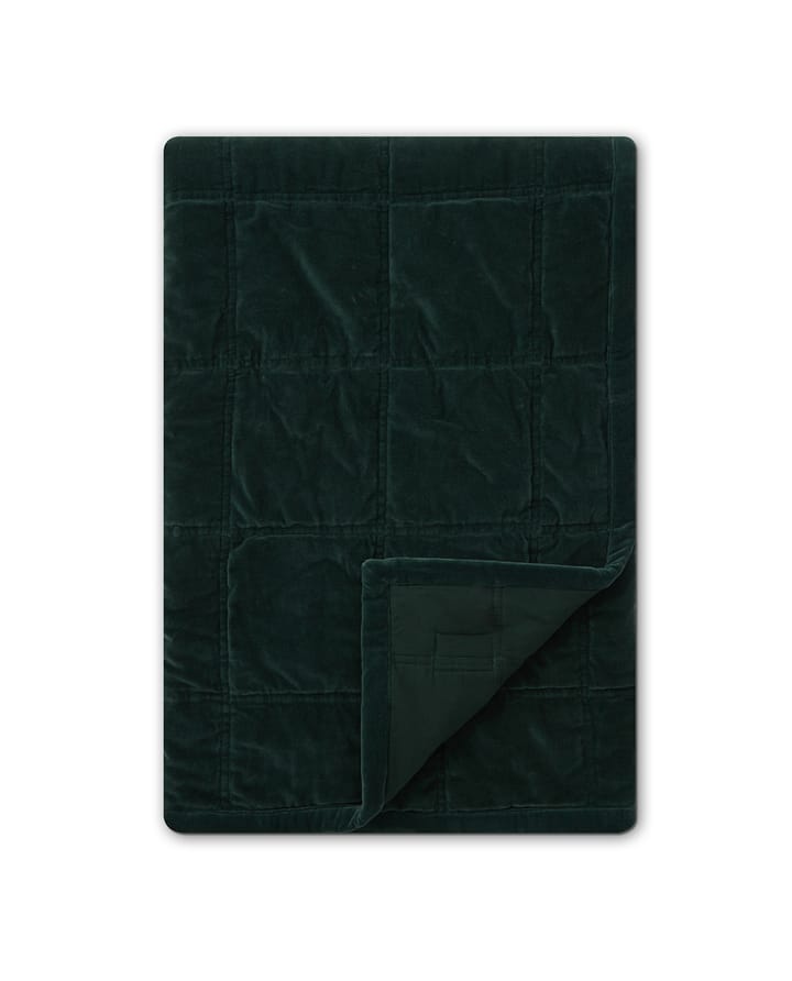 Cotton Velvet quiltet sengeteppe 240 x 260 cm, Green Lexington