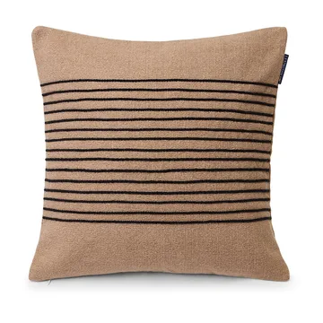 Deco Striped Cotton Canvas putetrekk 50x50 cm - Beige-gray - Lexington
