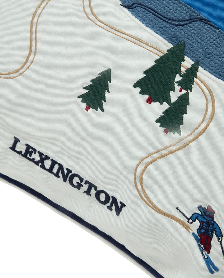 Down hill eko. bomull twill putetrekk 50x50 cm, Blue-White Lexington