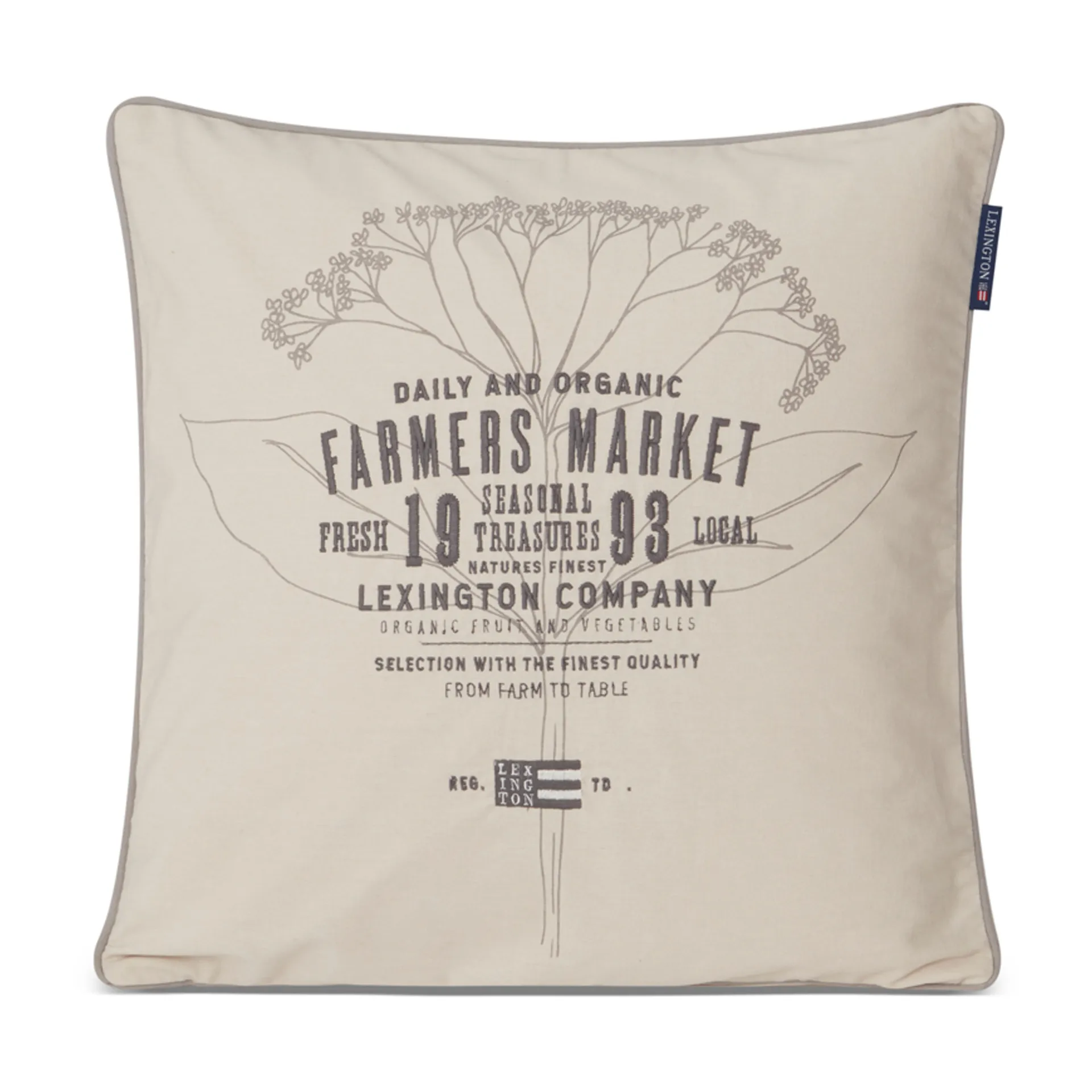 Farmers Market putetrekk 50 x 50 cm, Beige Lexington