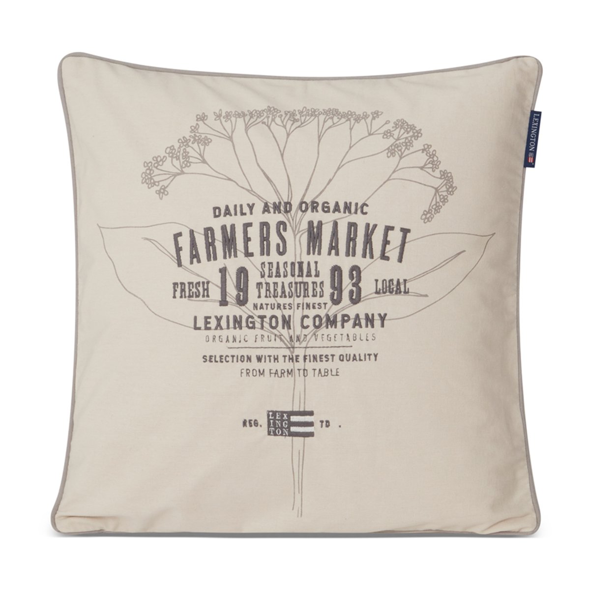 Bilde av Lexington Farmers Market putetrekk 50 x 50 cm Beige