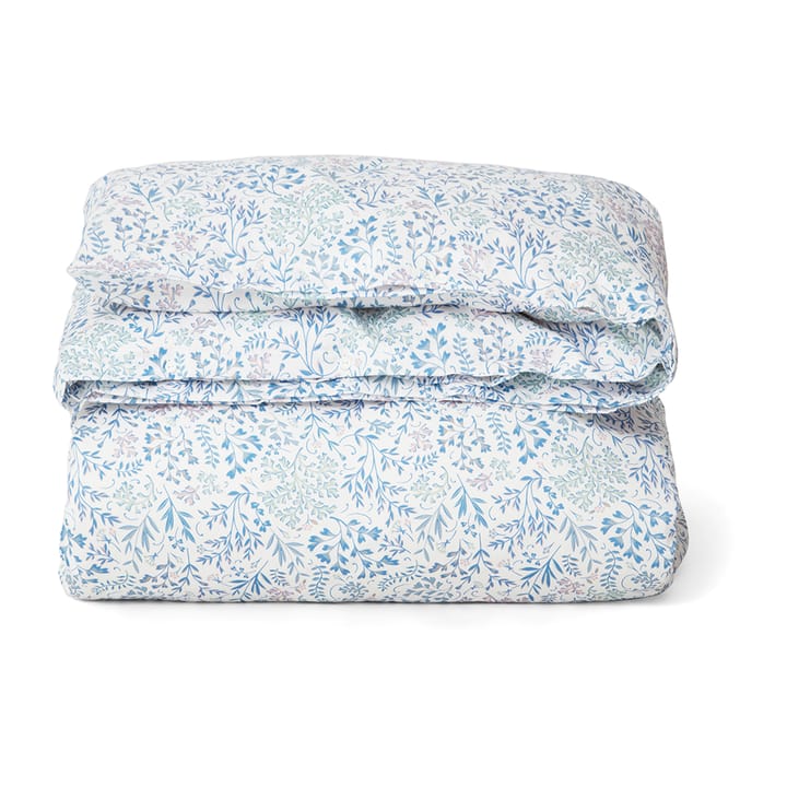 Flower Printed Cotton Sateen dynetrekk 150 x 210 cm - Blå - Lexington