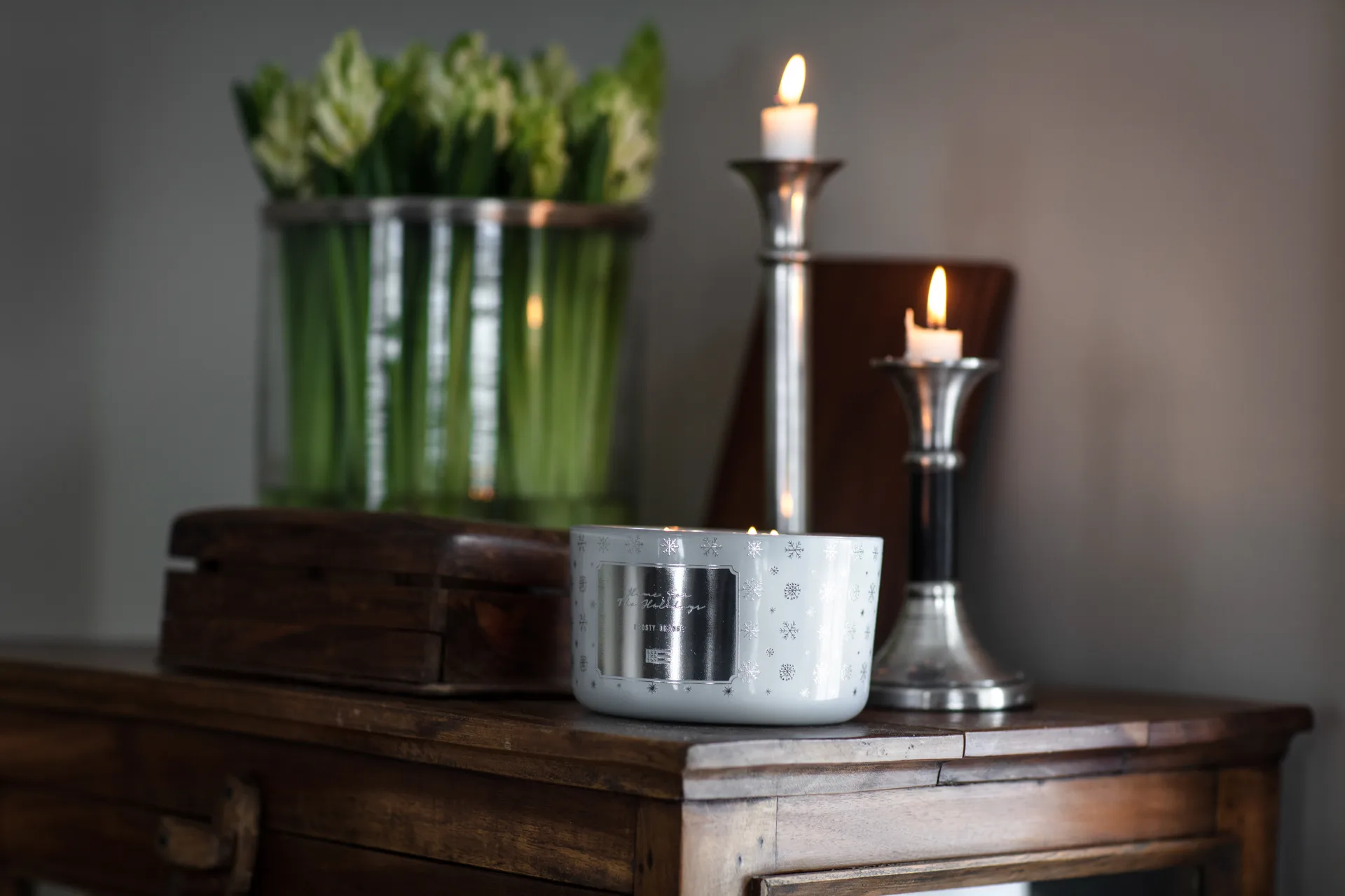 Frosty Orange duftlys, 30 timer Lexington