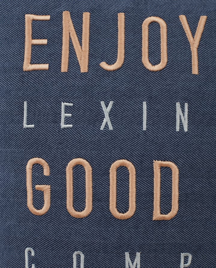 Good Life Herringbone Flannel putevar 50 x 50 cm - Steel Blue - Lexington