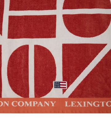 Graphic Cotton Velour badehåndkle 100 x 180 cm - Coconut - Lexington