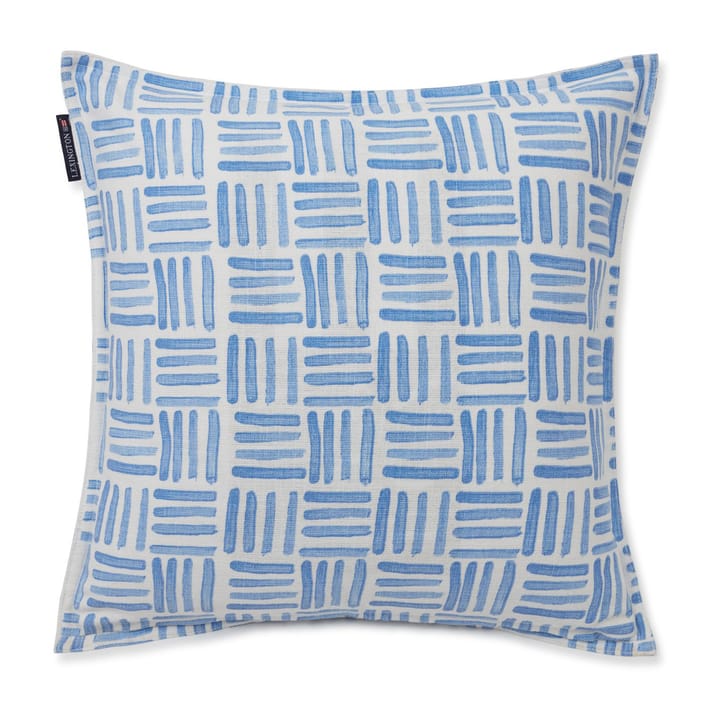 Graphic Printed Cotton Canvas putevar 50 x 50 cm, Blue-White Lexington