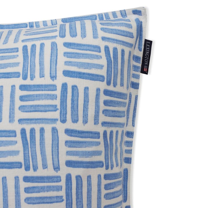 Graphic Printed Cotton Canvas putevar 50 x 50 cm, Blue-White Lexington