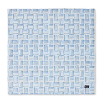 Graphic Printed Cotton serviett 50 x 50 cm - Blue-White - Lexington