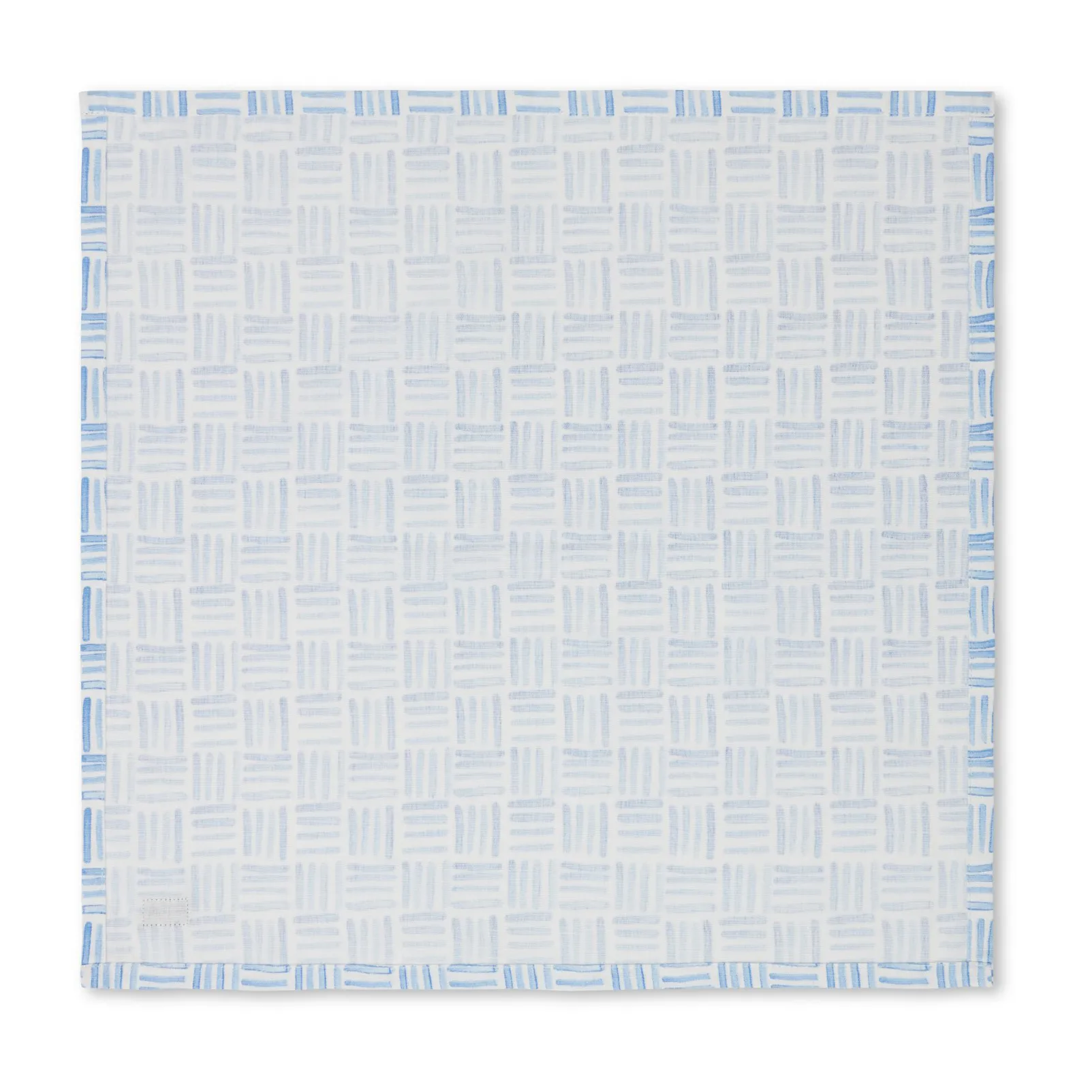 Graphic Printed Cotton serviett 50 x 50 cm, Blue-White Lexington