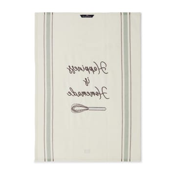 Hapiness Organic Cotton kjøkkenhåndkle 50 x 70 cm - White-green - Lexington