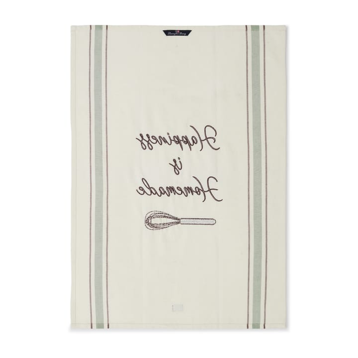 Hapiness Organic Cotton kjøkkenhåndkle 50 x 70 cm - White-green - Lexington