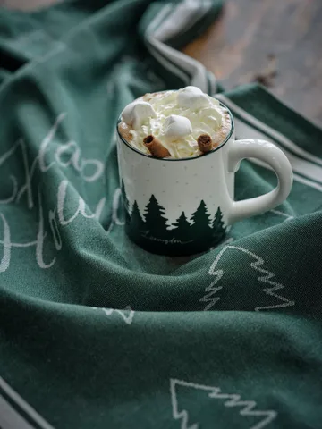 Happy Holidays kjøkkenhåndkle 50x70 cm - Grønn - Lexington