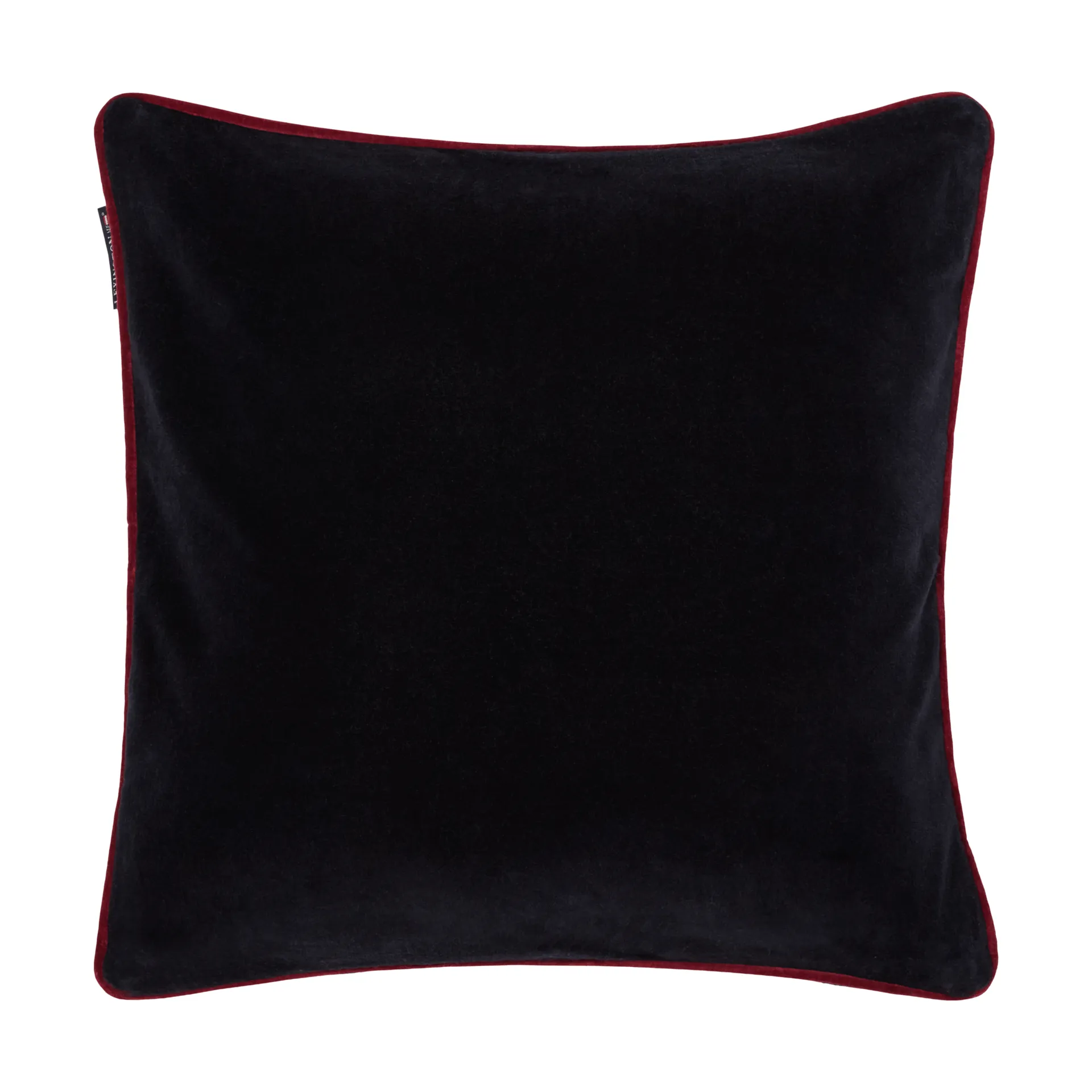 Heart økologisk bomullsfløyel putetrekk, Black-multi, 50x50 cm Lexington