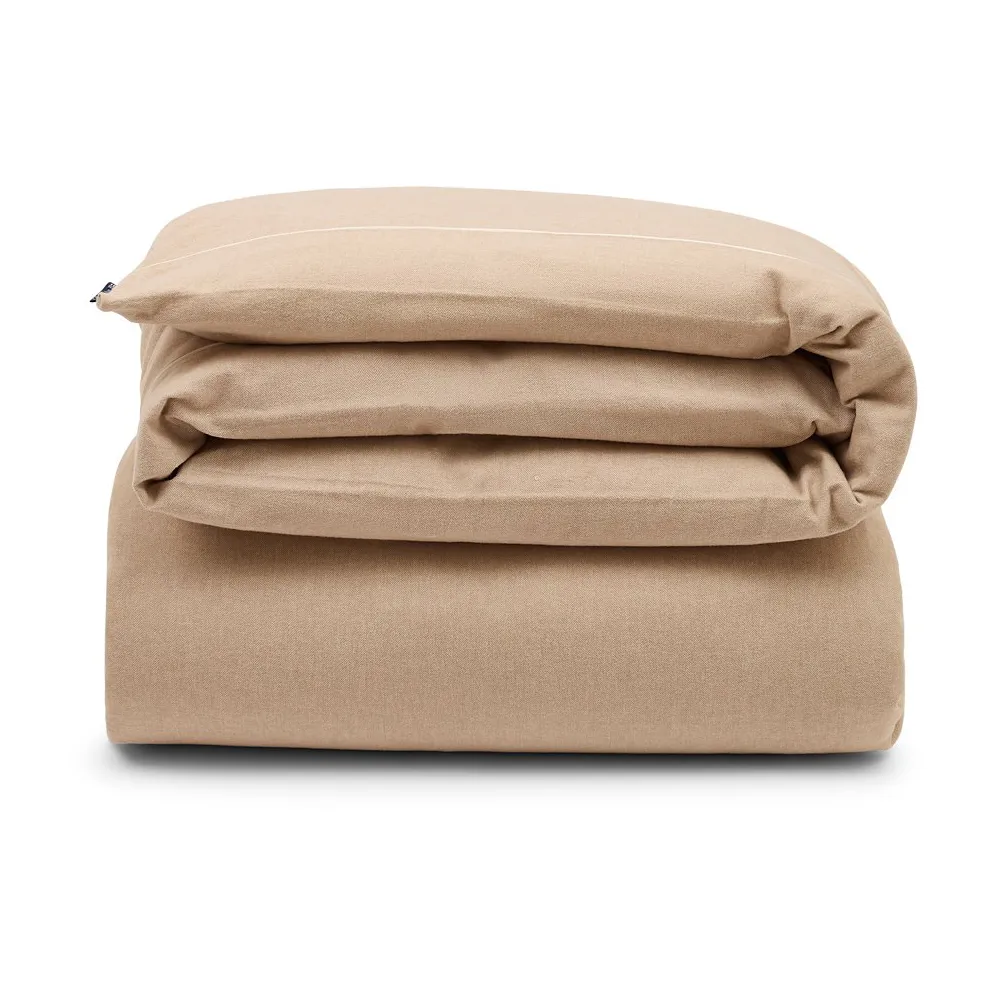 Herringbone Flannel påslakan 150x210 cm, Beige-offwhite Lexington