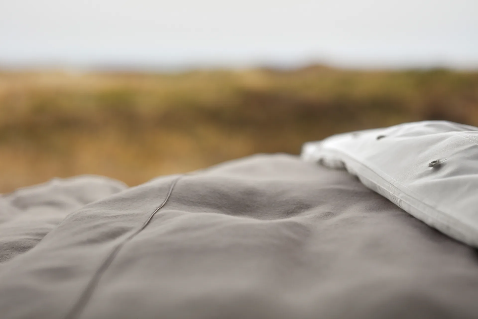 Herringbone Flannel påslakan 150x210 cm, Beige-offwhite Lexington