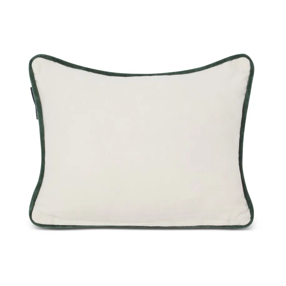 Holiday Car Organic Cotton Velvet pute 30 x 40 cm, White-red multi Lexington