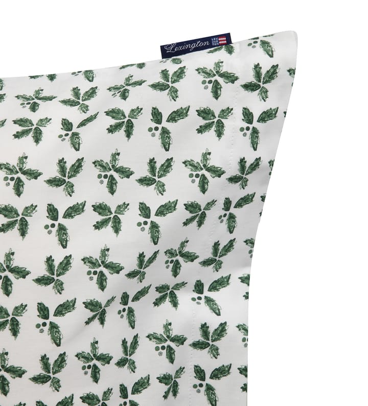 Holly Printed Cotton Sateen putevar 50 x 60 cm - White-green - Lexington