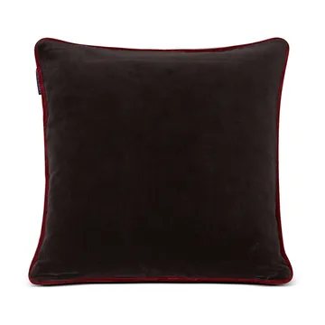 Holly Wrath Cotton Velvet putetrekk 50 x 50 cm - Dark grey-green-red - Lexington