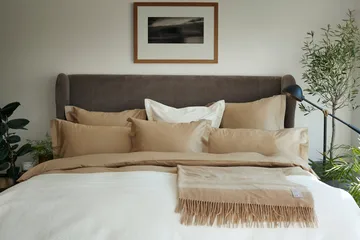 Hotel Cotton Sateen dynetrekk 220 x 220 cm - Lysbeige - Lexington