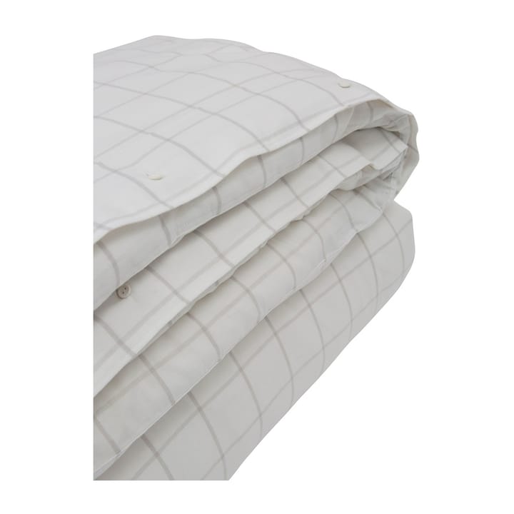 Hotel Light Flannel dynetrekk 220 x 220 cm, Hvit-lysbeige Lexington