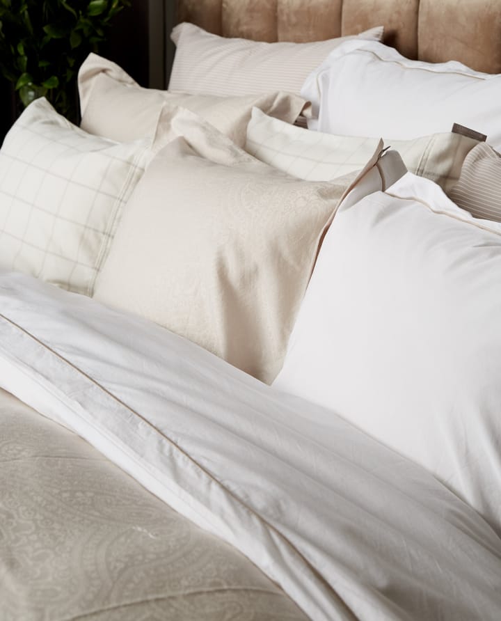 Hotel Light Flannel putevar 50 x 90 cm, Hvit-lysbeige Lexington