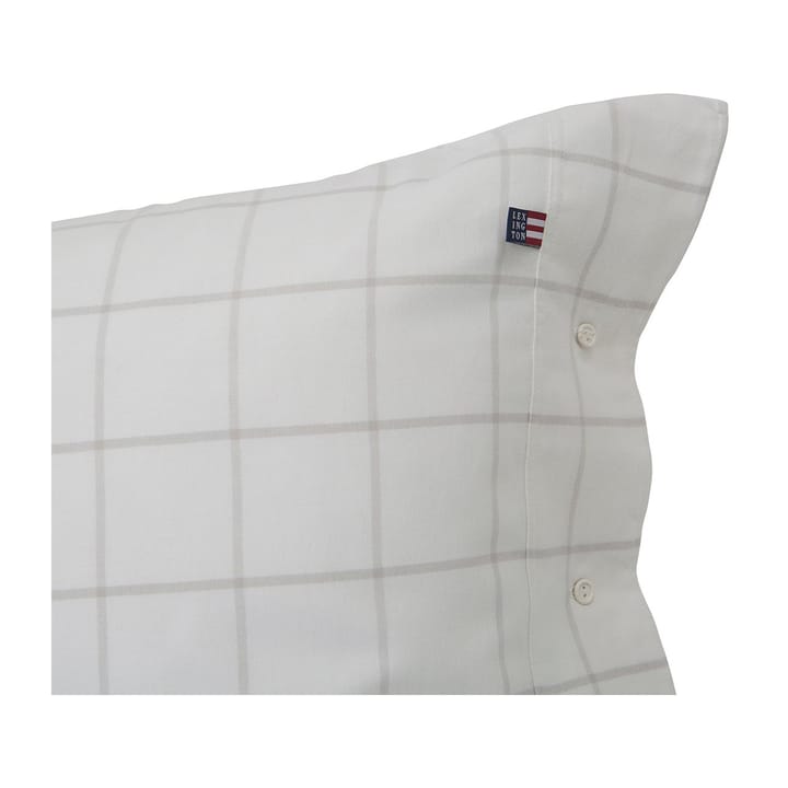 Hotel Light Flannel putevar 65 x 65 cm, Hvit-lysbeige Lexington