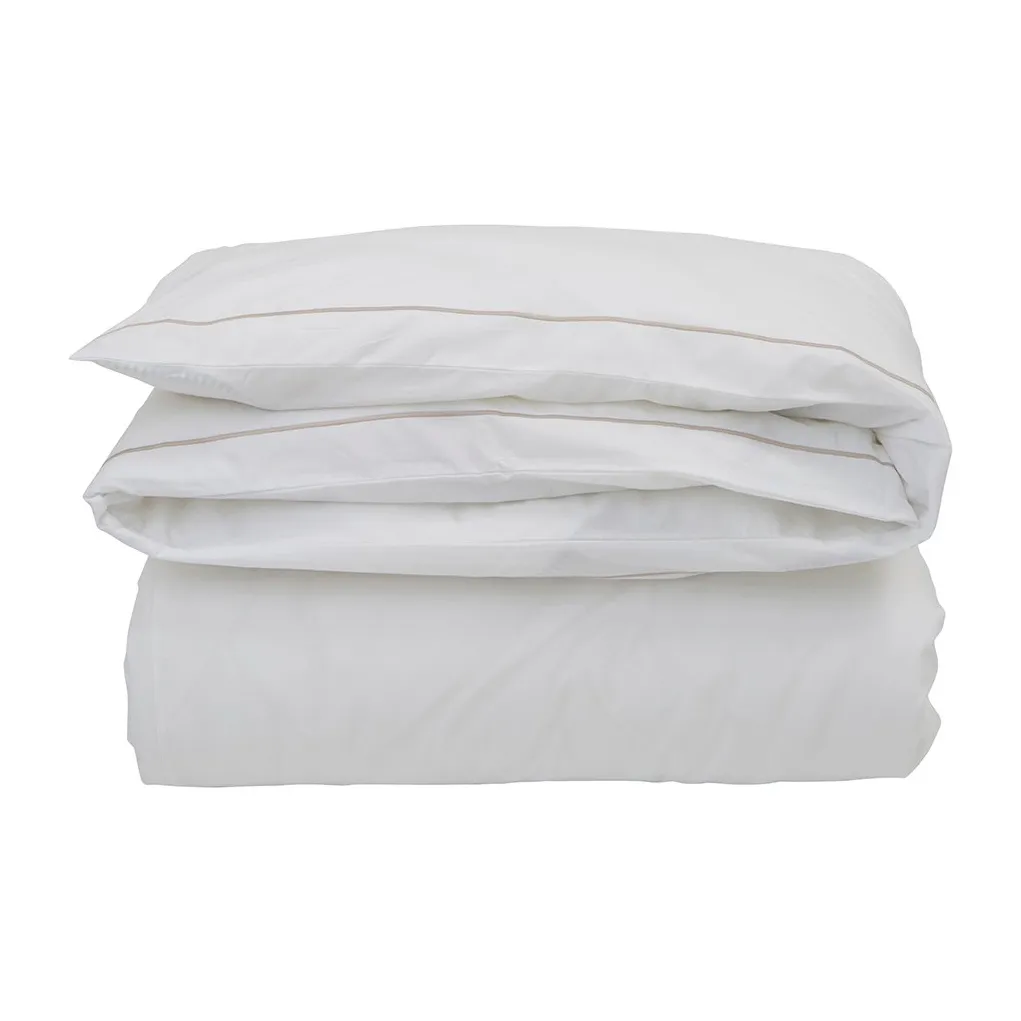 Hotel Percale dynetrekk 150 x 210 cm, Hvit-lysbeige Lexington