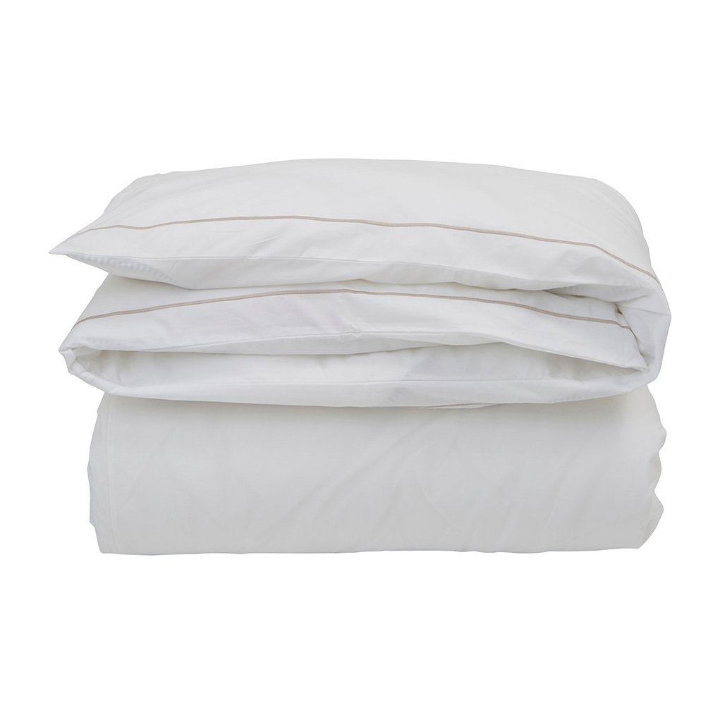 Bilde av Lexington Hotel Percale dynetrekk 150 x 210 cm Hvit-lysbeige