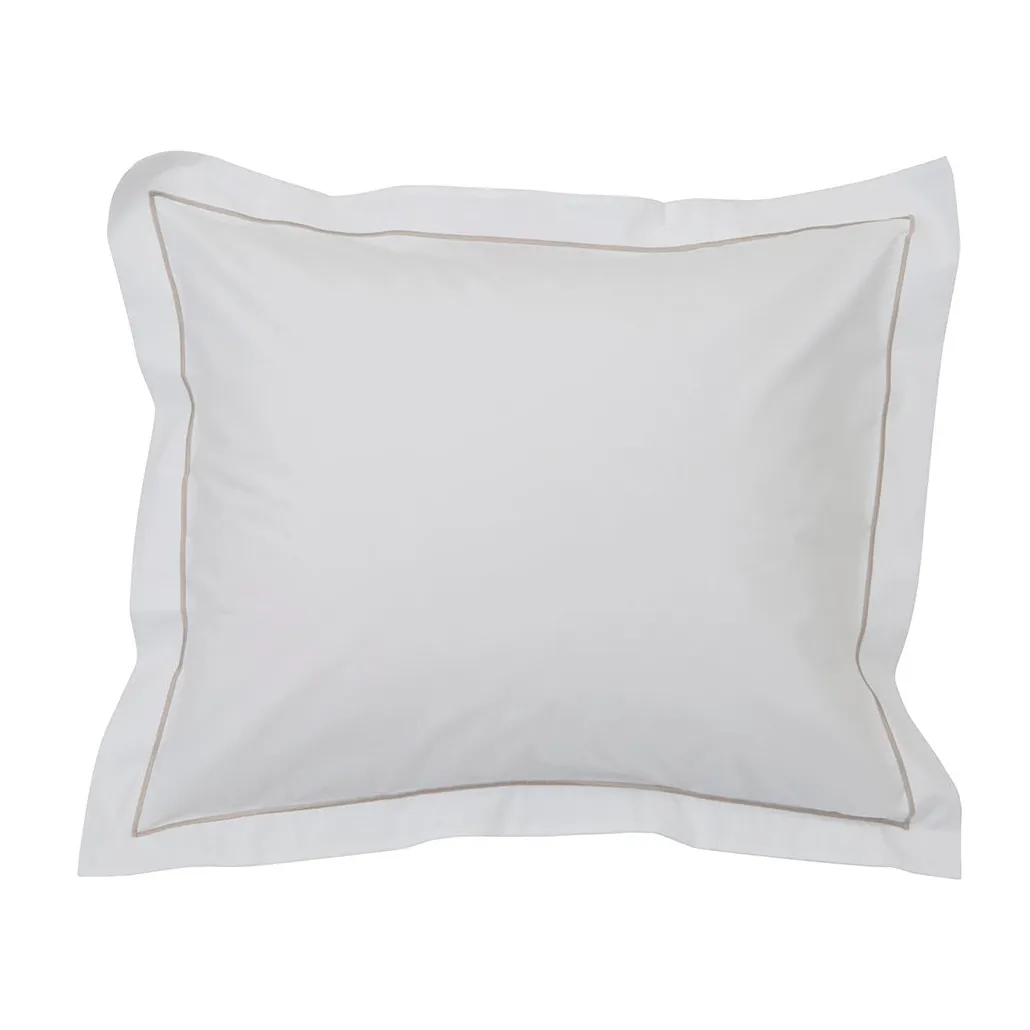 Hotel Percale putevar 50 x 60 cm, Hvit-lysbeige Lexington