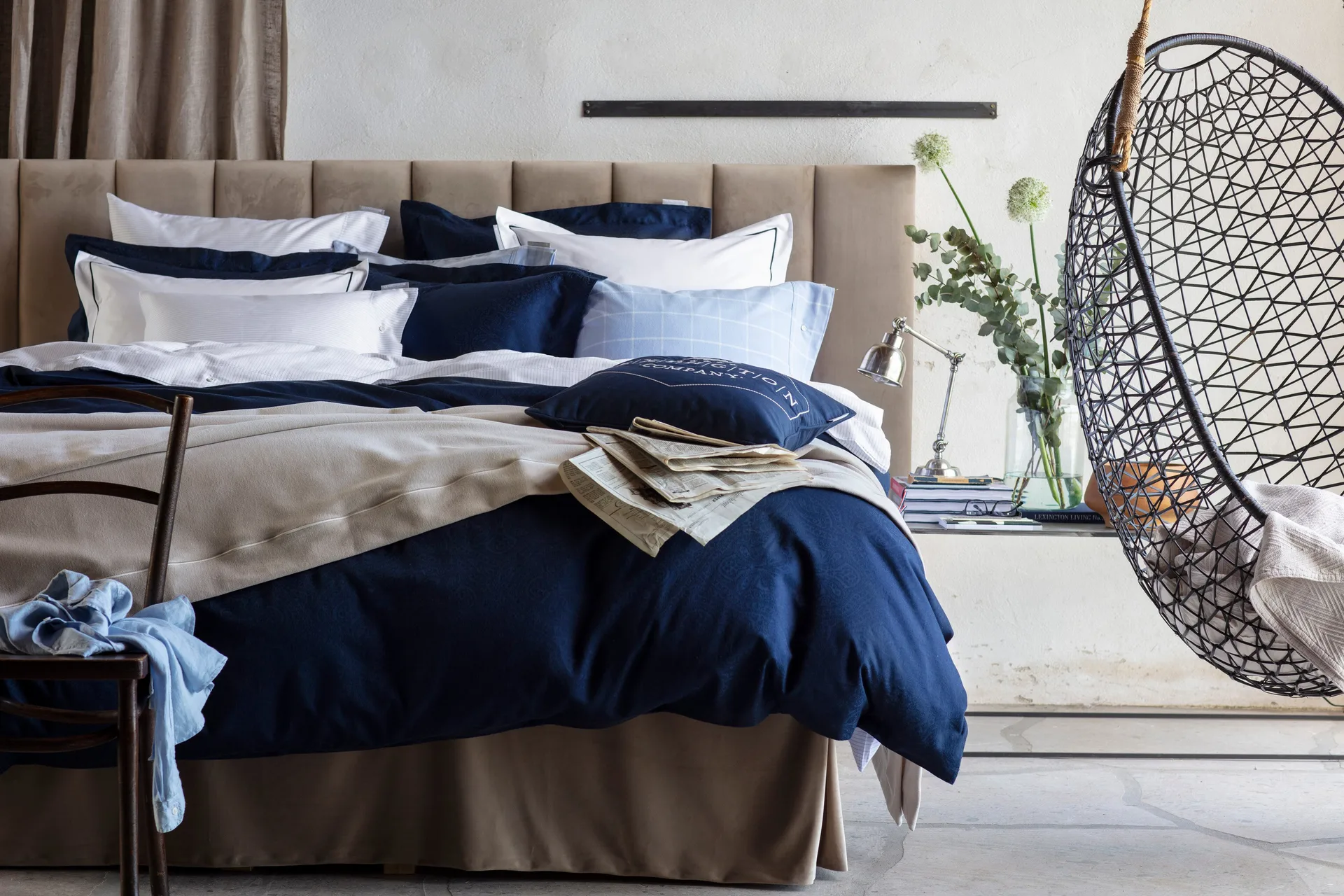 Hotel Velvet sengeteppe 260 x 240 cm, Beige Lexington